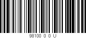 Código de barras (EAN, GTIN, SKU, ISBN): '98100_0_0_U'