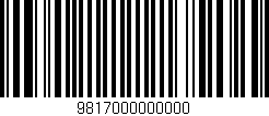 Código de barras (EAN, GTIN, SKU, ISBN): '9817000000000'