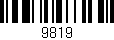 Código de barras (EAN, GTIN, SKU, ISBN): '9819'