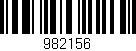 Código de barras (EAN, GTIN, SKU, ISBN): '982156'