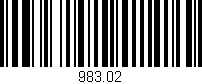 Código de barras (EAN, GTIN, SKU, ISBN): '983.02'