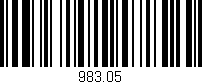 Código de barras (EAN, GTIN, SKU, ISBN): '983.05'