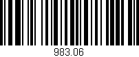 Código de barras (EAN, GTIN, SKU, ISBN): '983.06'