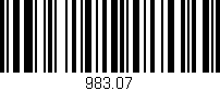 Código de barras (EAN, GTIN, SKU, ISBN): '983.07'