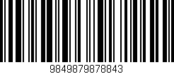 Código de barras (EAN, GTIN, SKU, ISBN): '9849879878843'