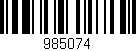 Código de barras (EAN, GTIN, SKU, ISBN): '985074'