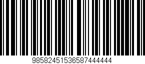Código de barras (EAN, GTIN, SKU, ISBN): '98582451536587444444'
