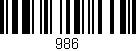 Código de barras (EAN, GTIN, SKU, ISBN): '986'