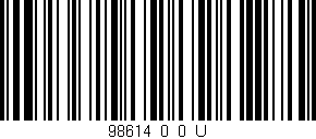 Código de barras (EAN, GTIN, SKU, ISBN): '98614_0_0_U'