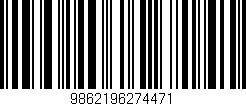 Código de barras (EAN, GTIN, SKU, ISBN): '9862196274471'