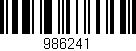 Código de barras (EAN, GTIN, SKU, ISBN): '986241'