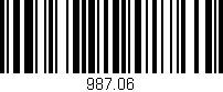 Código de barras (EAN, GTIN, SKU, ISBN): '987.06'