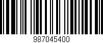 Código de barras (EAN, GTIN, SKU, ISBN): '987045400'