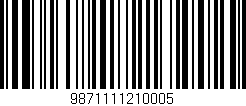 Código de barras (EAN, GTIN, SKU, ISBN): '9871111210005'