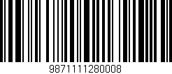 Código de barras (EAN, GTIN, SKU, ISBN): '9871111280008'