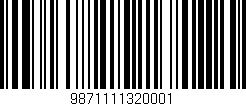 Código de barras (EAN, GTIN, SKU, ISBN): '9871111320001'