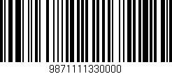 Código de barras (EAN, GTIN, SKU, ISBN): '9871111330000'