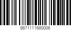 Código de barras (EAN, GTIN, SKU, ISBN): '9871111680006'