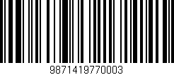 Código de barras (EAN, GTIN, SKU, ISBN): '9871419770003'