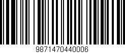 Código de barras (EAN, GTIN, SKU, ISBN): '9871470440006'