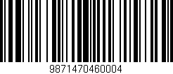 Código de barras (EAN, GTIN, SKU, ISBN): '9871470460004'