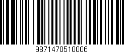 Código de barras (EAN, GTIN, SKU, ISBN): '9871470510006'
