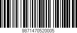 Código de barras (EAN, GTIN, SKU, ISBN): '9871470520005'