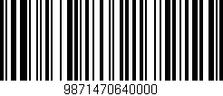Código de barras (EAN, GTIN, SKU, ISBN): '9871470640000'