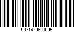 Código de barras (EAN, GTIN, SKU, ISBN): '9871470690005'