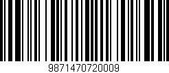 Código de barras (EAN, GTIN, SKU, ISBN): '9871470720009'