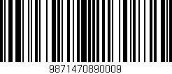 Código de barras (EAN, GTIN, SKU, ISBN): '9871470890009'