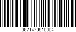 Código de barras (EAN, GTIN, SKU, ISBN): '9871470910004'