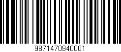 Código de barras (EAN, GTIN, SKU, ISBN): '9871470940001'