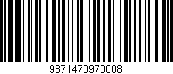 Código de barras (EAN, GTIN, SKU, ISBN): '9871470970008'
