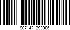 Código de barras (EAN, GTIN, SKU, ISBN): '9871471290006'