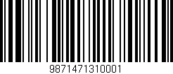 Código de barras (EAN, GTIN, SKU, ISBN): '9871471310001'