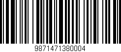 Código de barras (EAN, GTIN, SKU, ISBN): '9871471380004'