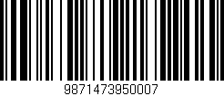 Código de barras (EAN, GTIN, SKU, ISBN): '9871473950007'