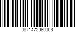 Código de barras (EAN, GTIN, SKU, ISBN): '9871473960006'