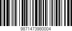 Código de barras (EAN, GTIN, SKU, ISBN): '9871473980004'