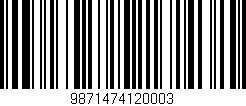 Código de barras (EAN, GTIN, SKU, ISBN): '9871474120003'
