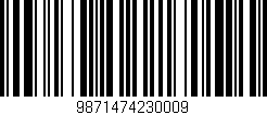 Código de barras (EAN, GTIN, SKU, ISBN): '9871474230009'