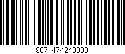 Código de barras (EAN, GTIN, SKU, ISBN): '9871474240008'