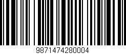 Código de barras (EAN, GTIN, SKU, ISBN): '9871474280004'