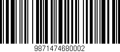 Código de barras (EAN, GTIN, SKU, ISBN): '9871474680002'