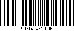 Código de barras (EAN, GTIN, SKU, ISBN): '9871474710006'