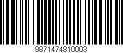 Código de barras (EAN, GTIN, SKU, ISBN): '9871474810003'