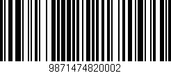 Código de barras (EAN, GTIN, SKU, ISBN): '9871474820002'