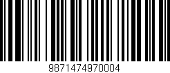 Código de barras (EAN, GTIN, SKU, ISBN): '9871474970004'