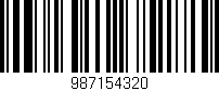Código de barras (EAN, GTIN, SKU, ISBN): '987154320'